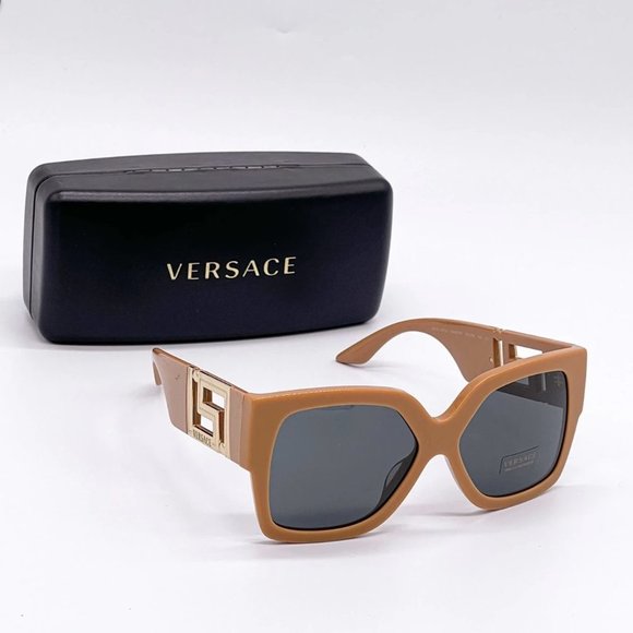 Sale! New Versace Light Brown Sunglasses - Picture 1 of 7